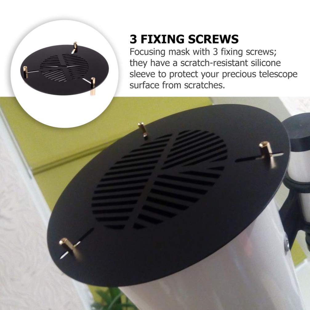 Scicalife Scicalife 60mm Bahtinov Focusing Mask for Telescopes Aluminum Alloy Dew Shield for Sky Watcher Refractors Black - View 9 of 9