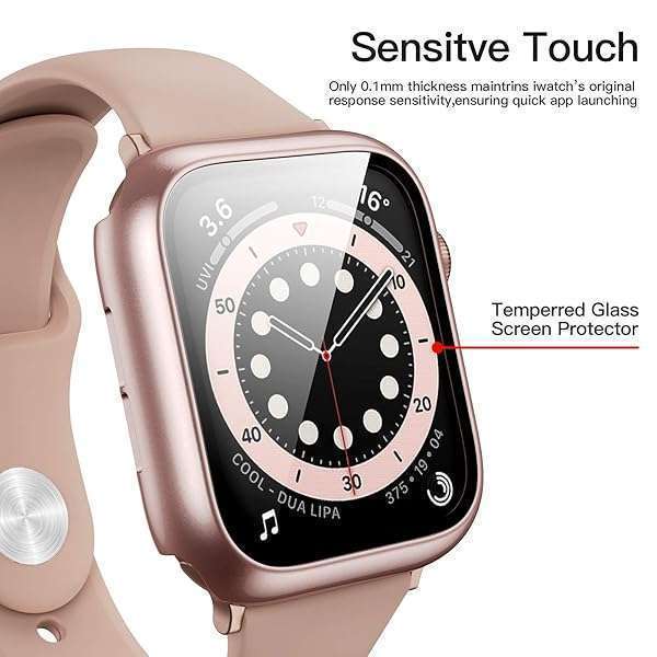 Landhoo Landhoo 6 Pack Case for Apple Watch SE (2023) - Ultra-Thin, Scratch-Resistant 40mm iWatch Accessories with Tempered Glass Protector - View 2 of 7