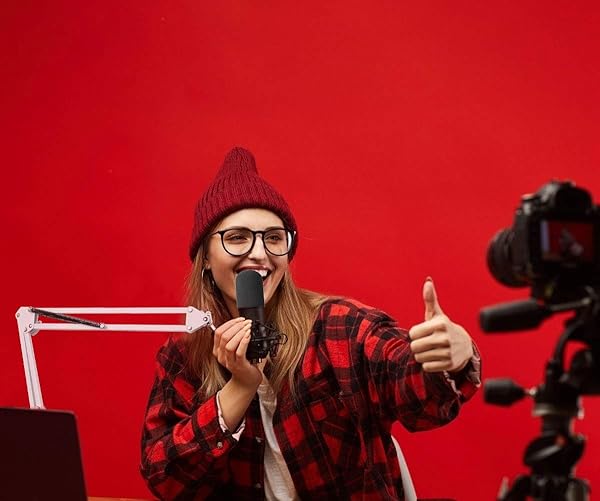 YOUSHARES YOUSHARES Razer Seiren X White Boom Arm with Pop Filter Mic Stand and Foam Cover for Razer Seiren X Streaming Microphone White - View 8 of 8