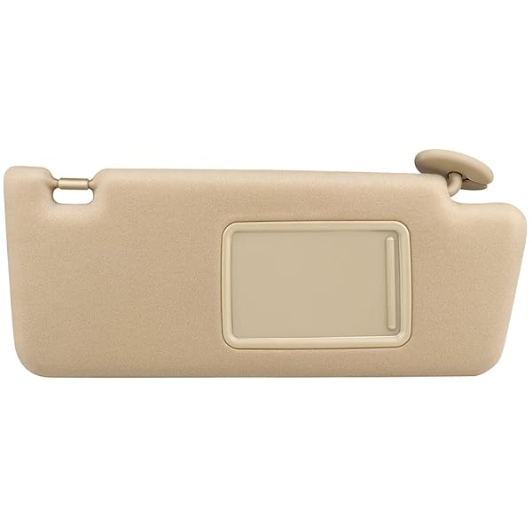 SCITOO Beige Right Passenger Sun Visor for 2005-2014 Toyota Tacoma - No Sunroof (74320-04181-E1)
