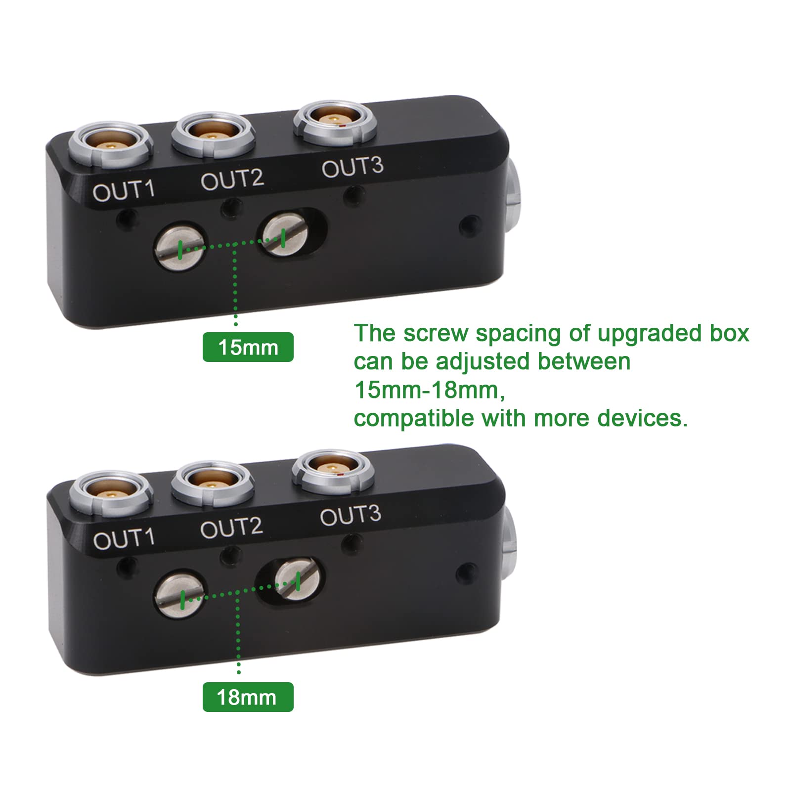 Alvins Cables 4X 2 Pin Mini Splitter Cable for Arri Alexa Steadicam Teradek Bond SmallHD Power Supply Distributor Box - View 2 of 5