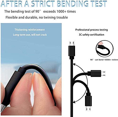 5FT Micro USB Charger Cable for Cowin Jabra Bugani Treblab BlueParrott Headphones Fast Charging Power Cord - View 2 of 5