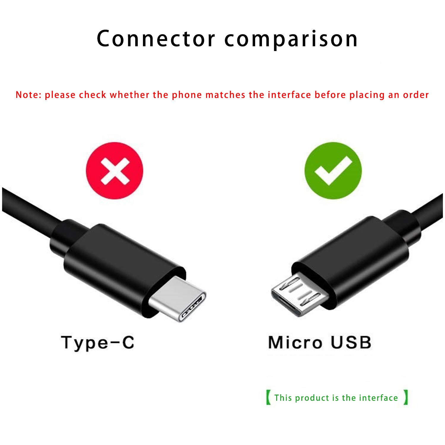 5FT Micro USB Charger Cable for Cowin Jabra Bugani Treblab BlueParrott Headphones Fast Charging Power Cord - View 4 of 5