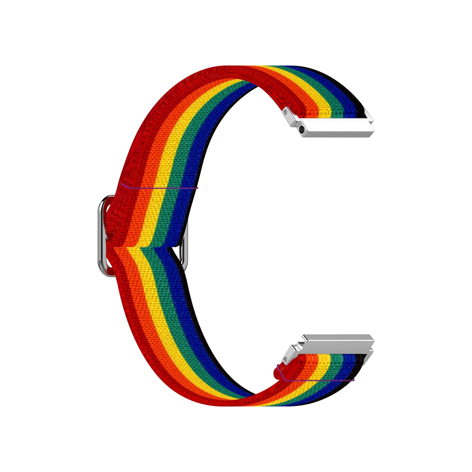 20mm Adjustable Elastic Band for Samsung Galaxy Watch 7 6 5 4 Classic Pro Quick Release Stretchy Nylon Replacement Sports Strap - View 2 of 5