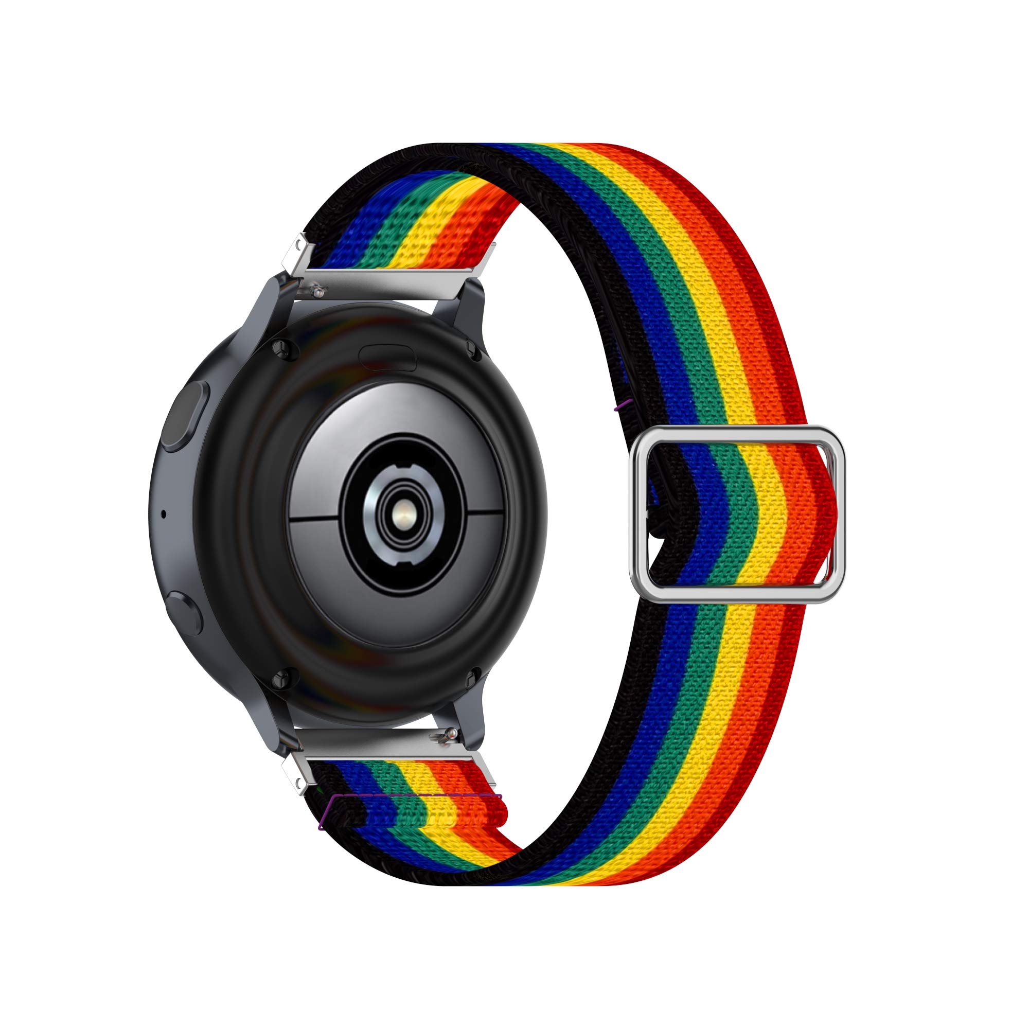 20mm Adjustable Elastic Band for Samsung Galaxy Watch 7 6 5 4 Classic Pro Quick Release Stretchy Nylon Replacement Sports Strap - View 3 of 5