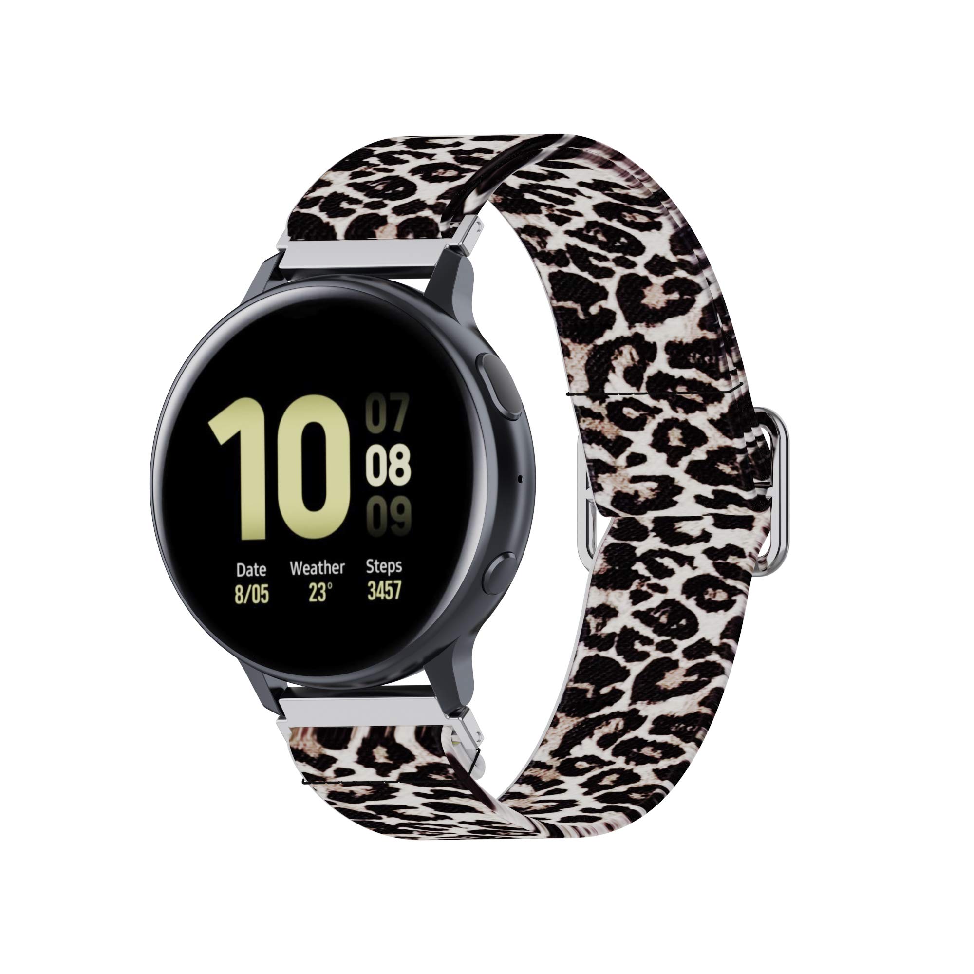 FitTurn Elastic Bands for Amazfit Bip 3 GTS 3 GTS 2 GTS 2e GTS 4 Mini 2 Mini GTR 42mm Leopard Pattern Sport Strap Wristbands - View 6 of 8