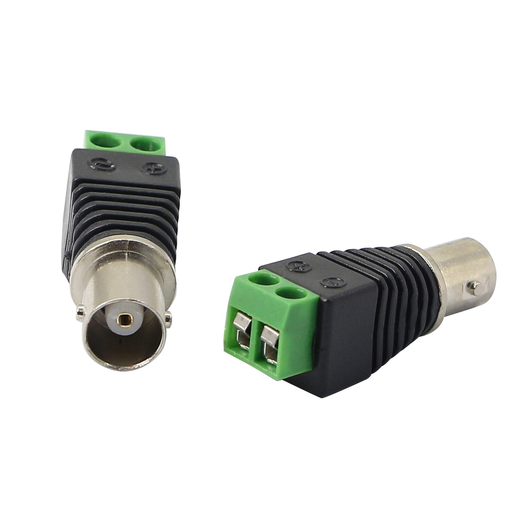 BNC Female Connector Adapter 5-Pack No Soldering for CAT5 Coaxial Cable to CCTV Surveillance Camera - View 3 of 5