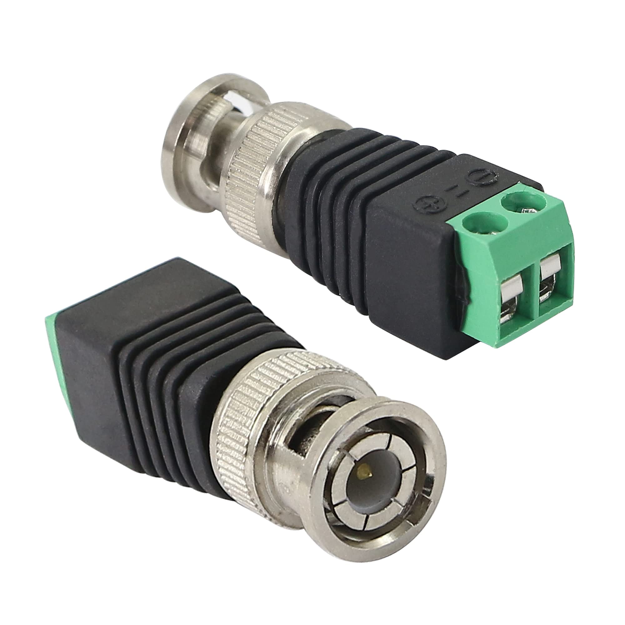 BNC Female Connector Adapter 5-Pack No Soldering for CAT5 Coaxial Cable to CCTV Surveillance Camera - View 4 of 5
