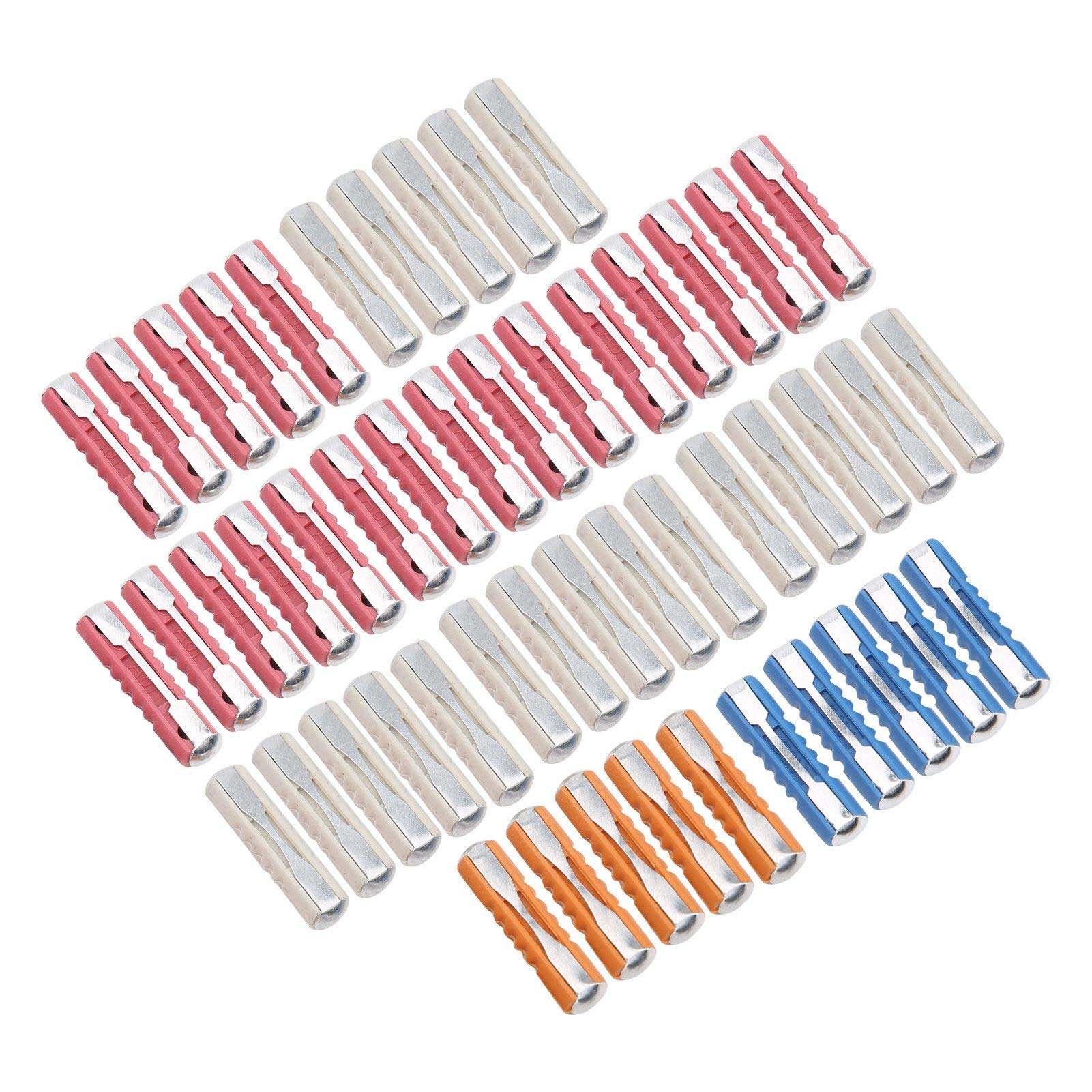 Aramox European Classic Car Fuse Kit 50pcs Torpedo Fuse Set 5A 8A 16A 25A Zinc Alloy PF Material for Stable 32V Circuit Protection - View 9 of 9