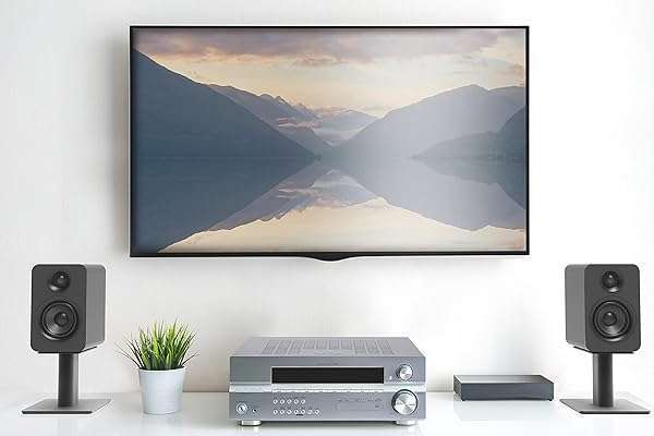 Kanto Kanto YU Passive 4&amp;quot; Passive Bookshelf Speakers with 1&amp;quot; Silk Dome Tweeter | External Amplifier Required | Pair | Matte Black - View 7 of 7