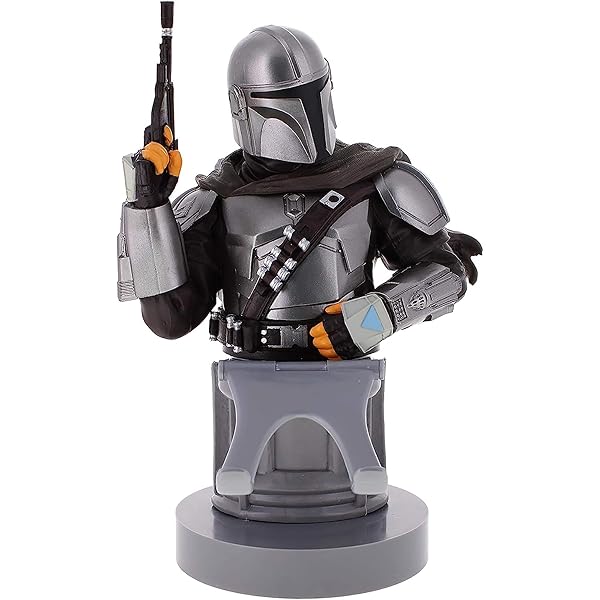 Exquisite Gaming Star Wars Mandalorian Controller Holder & Device Stand - Official Licensed Figure