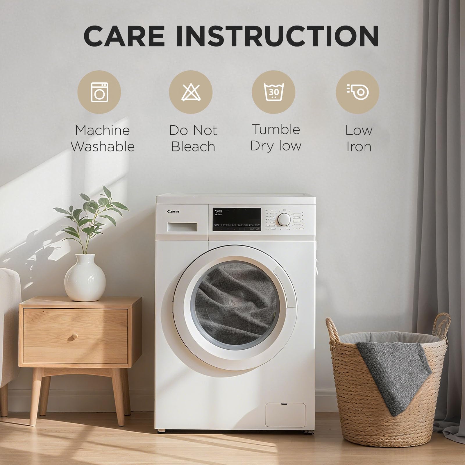 Joydeco 72 Inch Blackout Curtains 2 Panels Grey Room Darkening Thermal Drapes for Bedroom Privacy Protection - View 8 of 9