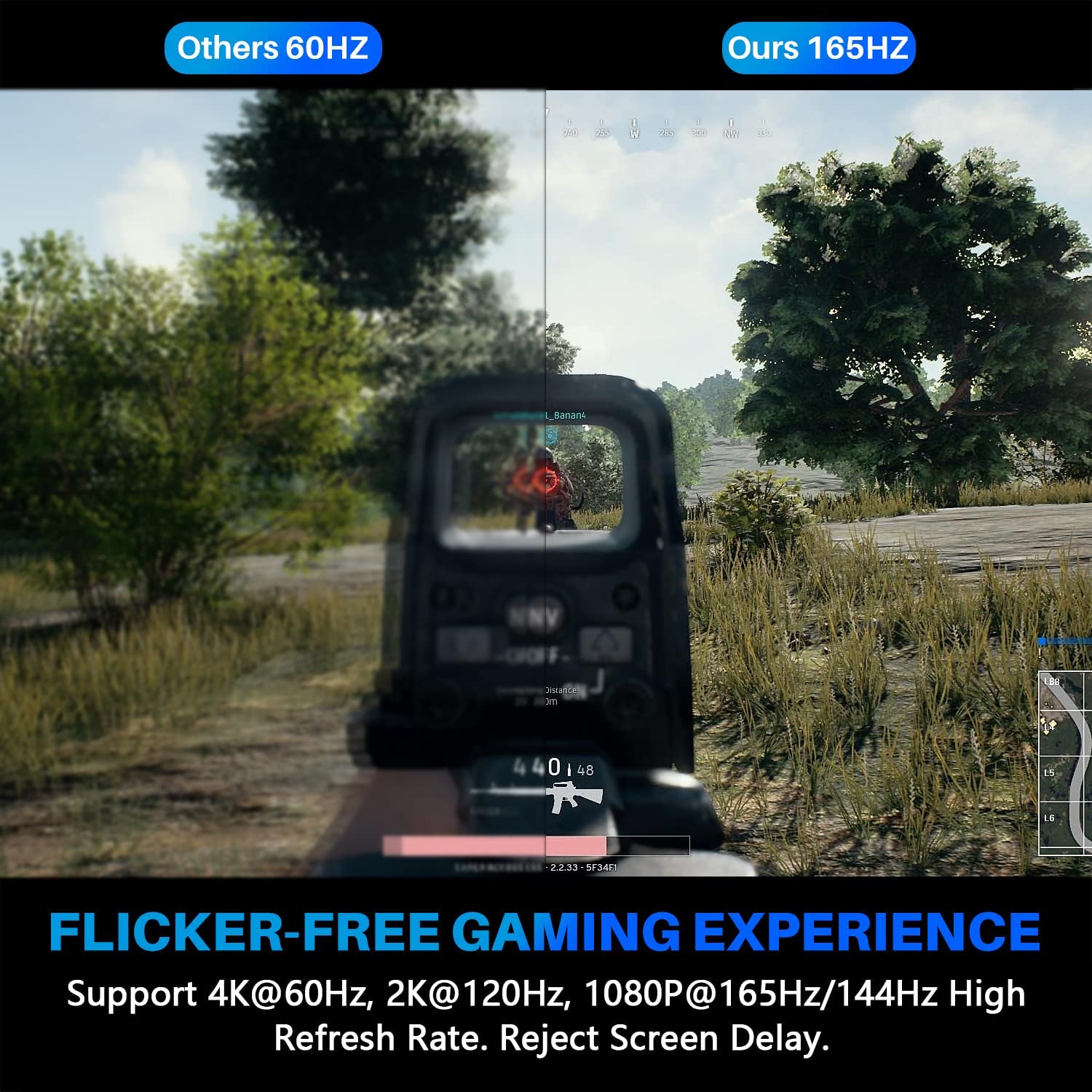 Adoreen Adoreen 4K DisplayPort Cable 20 Feet Braided DP to DP 1.2 Cord 4K 60Hz 2K 1440p 120Hz for PC TV Gaming Monitor with 5 Ties - View 2 of 6