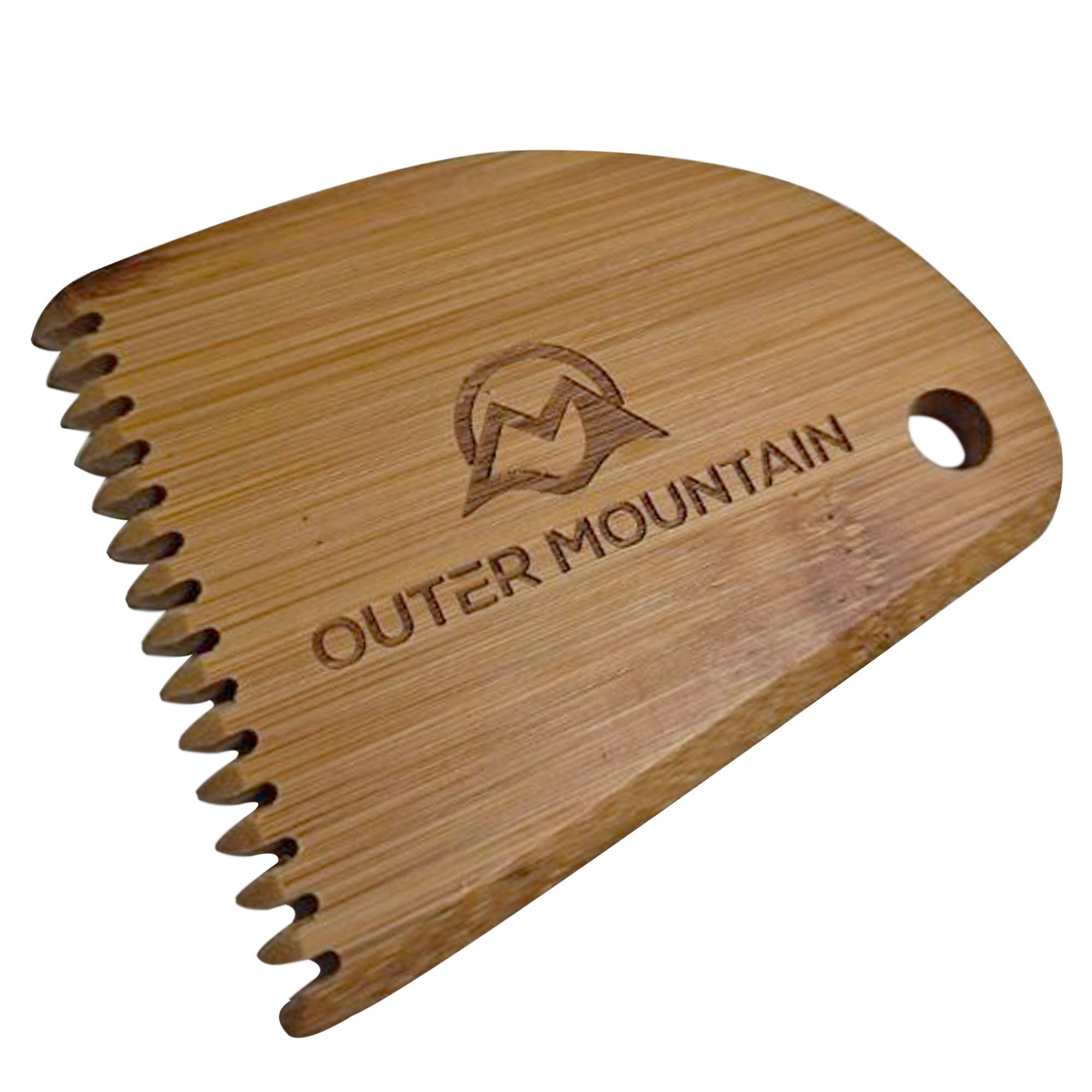 Outer Mountain Outer Mountain Bamboo Surfboard Wax Comb Efficient Wax Scraper and Remover for Surfboards