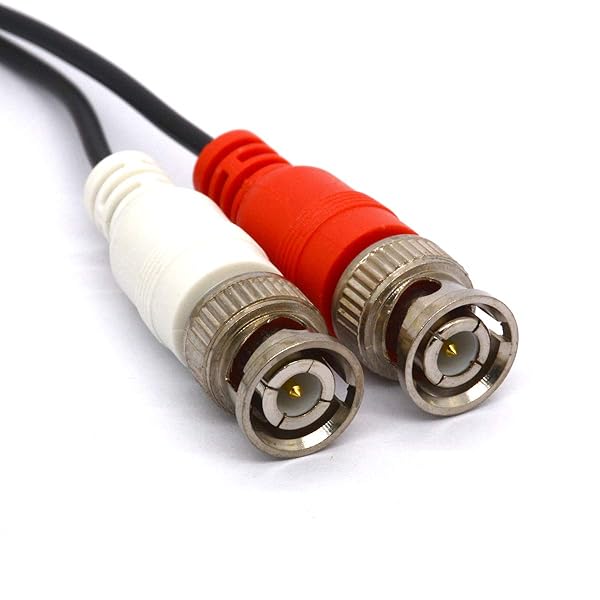 PIIHUSW PIIHUSW SVHS to BNC Splitter Cable 4 Pin Male to Dual BNC Female S Video Adapter for CCTV Cameras and Amplifiers - View 3 of 4