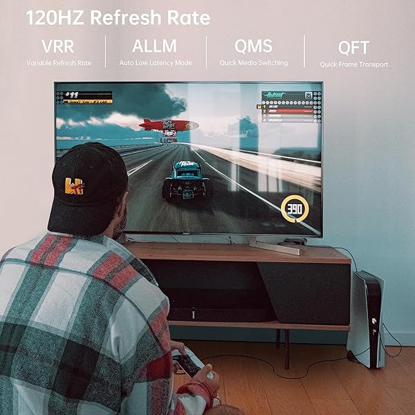 FeizLink FeizLink 8K Fiber Optic HDMI Cable 30FT Ultra High Speed HDMI 2.1 for 8K60Hz 4K120Hz HDR Compatible with Roku TV PS5 Blu-ray - View 3 of 5