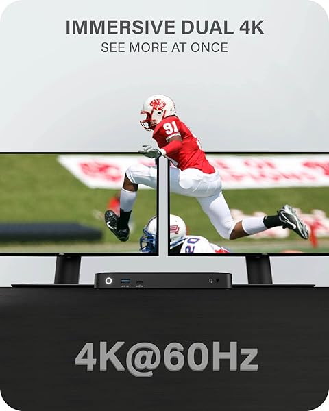 ALOGIC ALOGIC Dual 4K Universal Docking Station DX2: 65W Power, Mac & Windows Compatible, Fast Charging USB-C, 3xUSB-A, Ethernet - View 4 of 10