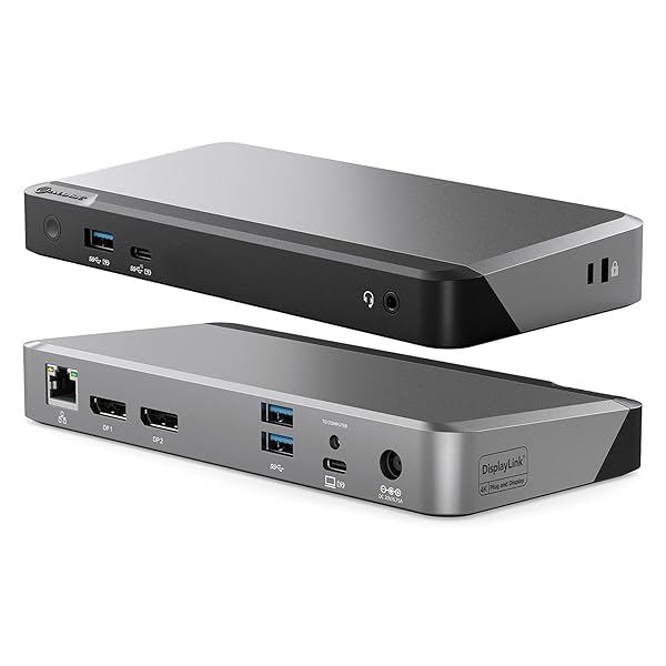 ALOGIC ALOGIC Dual 4K Universal Docking Station DX2: 65W Power, Mac & Windows Compatible, Fast Charging USB-C, 3xUSB-A, Ethernet - View 2 of 10
