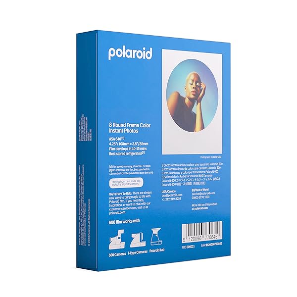 Polaroid Polaroid Color Film for 600 - Round Frame (6021) | Vibrant Instant Photos - View 5 of 6