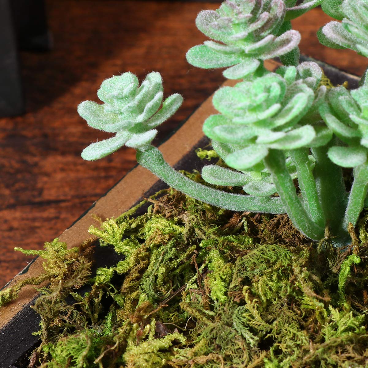 VOSAREA VOSAREA 1 Pack Artificial Moss Fake Lichen Simulation Green Faux Pot Moss for DIY Miniature House (About 60g) - View 8 of 8