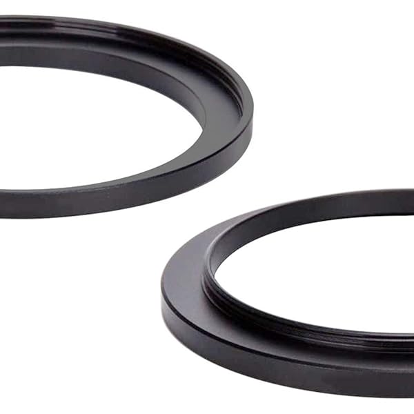 Fire Rock 52mm to 58mm Step Up Lens Filter Adapter Ring Aerometal Aviation Aluminum Alloy 2 Packs for Camera Filters and Hoods - View 5 of 5