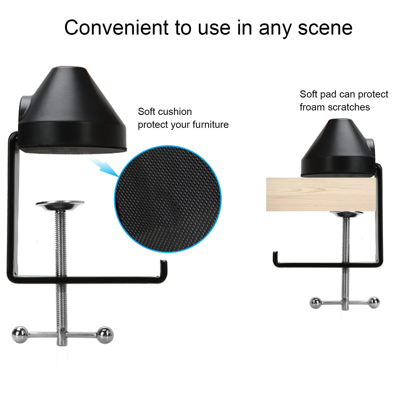 YOUSHARES Rode Podmic Stand with Microphone Windscreen and Dual Layered Mic Pop Filter for Rode PodMic Podcasting Microphone by YOUSHARES - View 5 of 8