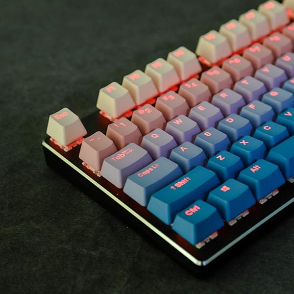 YMDK YMDK Double Shot 108 Dyed PBT Shine Through Keycap Night Sunset for MX Switches Mechanical Keyboard Only Keycap - View 4 of 6