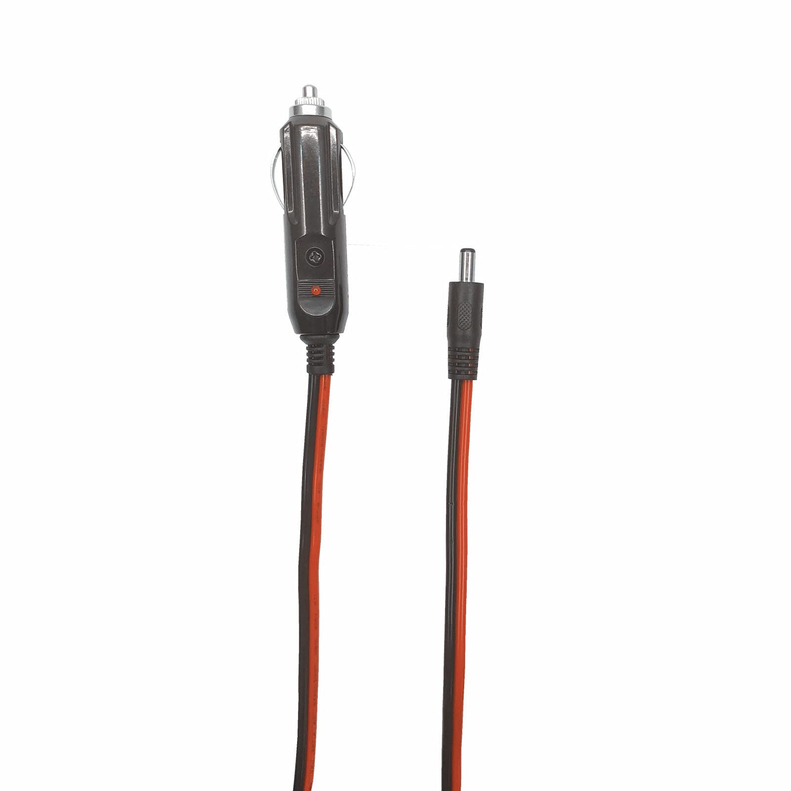 AEISVIK DC 5.5 x 2.1mm Car Charger Power Supply Cord 4ft 12v 24v Cigarette Lighter Male Plug with LED Light 16AWG Wire 15A Fuse for Devices - View 9 of 9