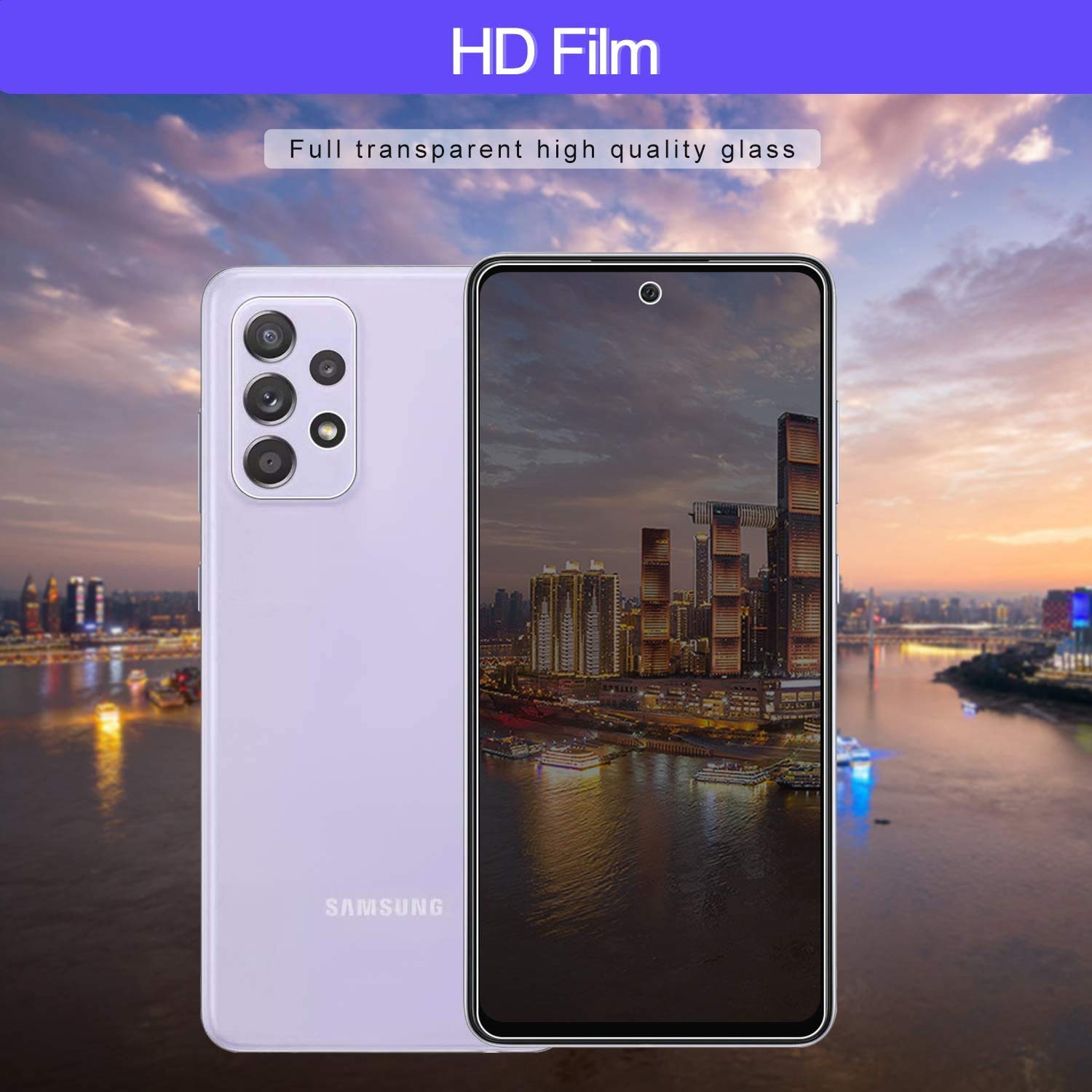 Moonshield Moonshield [2+2 Pack] MOOISVS for Galaxy A52 4G A52 5G A52S 5G Privacy Screen Protector and Camera Lens Proetctor,HD Clear Anti-Spy Scratch - View 7 of 7