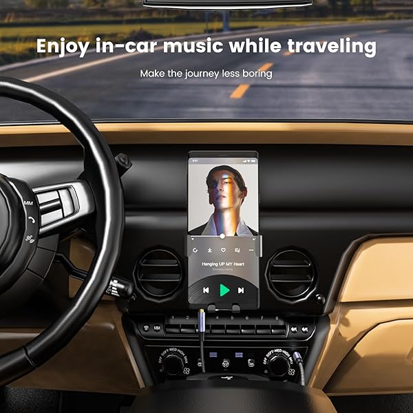 MOSWAG MOSWAG 3.28FT 1Meter 3.5mm Male to Male Audio Cable 4 Pole Stereo Aux Cord for Headphones PS4 Smartphone Tablets PC Laptop - View 7 of 7