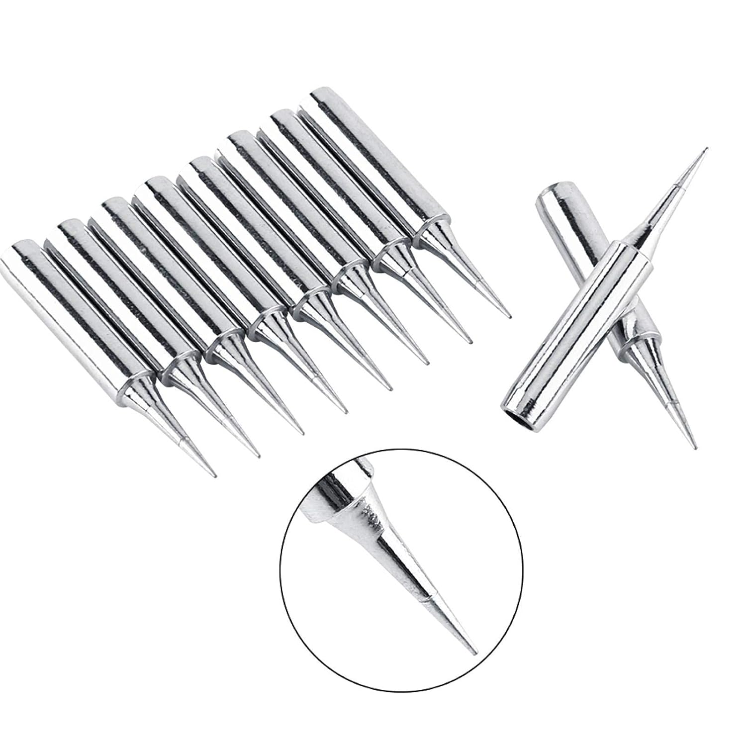 Eujgoov 10Pcs Soldering Tips, Mechanic Soldering Iron Tips Replaceable Micro Soldering Iron Tips, 900M-T-I Detail Soldering Tips for k601 - View 5 of 8