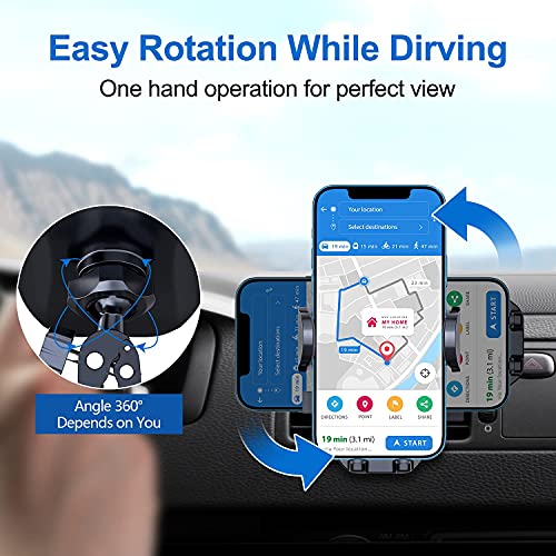 vanva Vanva Military Grade Protection Universal Air Vent Car Mount for Big Phones and Thick Cases Compatible with All Apple iPhones - View 5 of 7