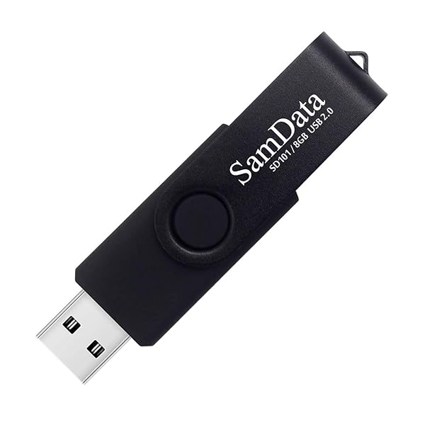 SamData SamData 8GB USB Flash Drives 5 Pack with LED Light for Storage and Backup in Black Blue Green Red Silver - View 2 of 7
