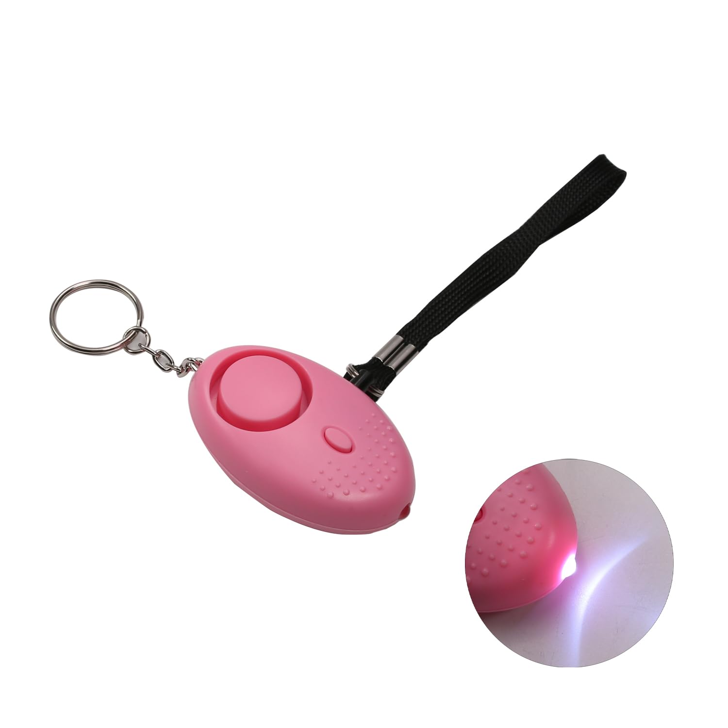 Aicosineg Aicosineg 2Pcs 130DB Personal Security Alarm Keychain with LED Lights for Women Men Children Elderly Red Emergency Safety Device - View 4 of 6