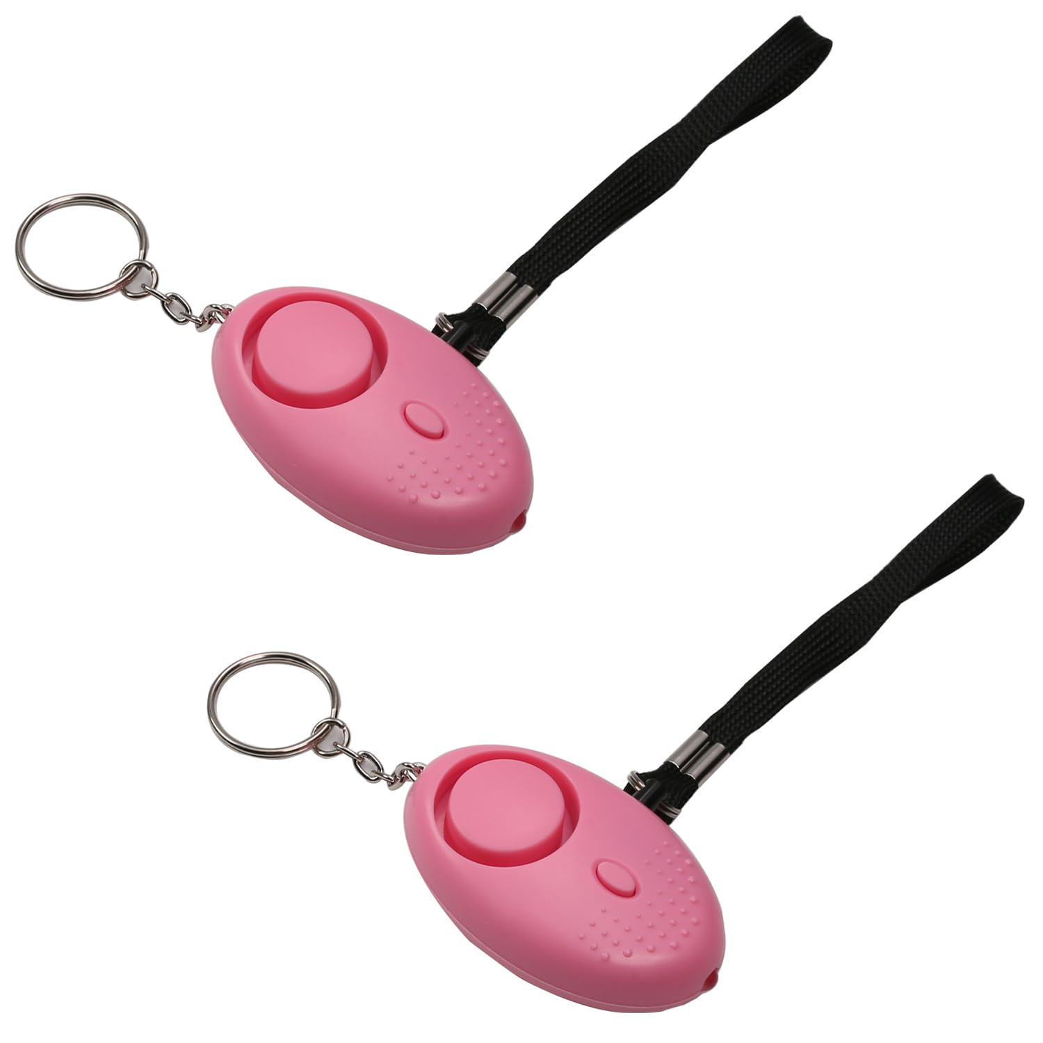 Aicosineg 2Pcs 130DB Personal Security Alarm Keychain with LED Lights for Women Men Children Elderly Red Emergency Safety Device