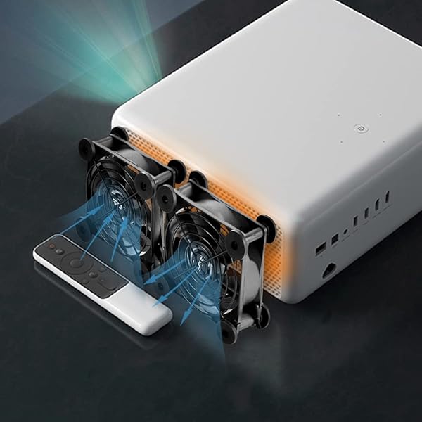 SCCCF SCCCF Dual 80mm USB Speed Control Fan Portable Cooling Fan for TV Receiver Router DVR PlayStation Xbox Computer Cabinet Cooler - View 7 of 7