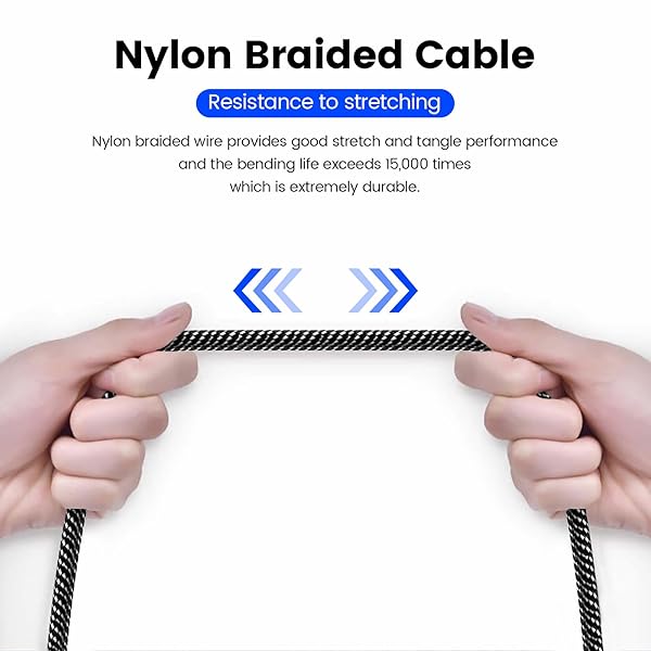 MOSWAG MOSWAG 3.28FT 3.5mm Male to Female Stereo Audio Extension Cable Nylon Braided for Home Car Smartphones Headphones Tablets Media Players - View 6 of 6