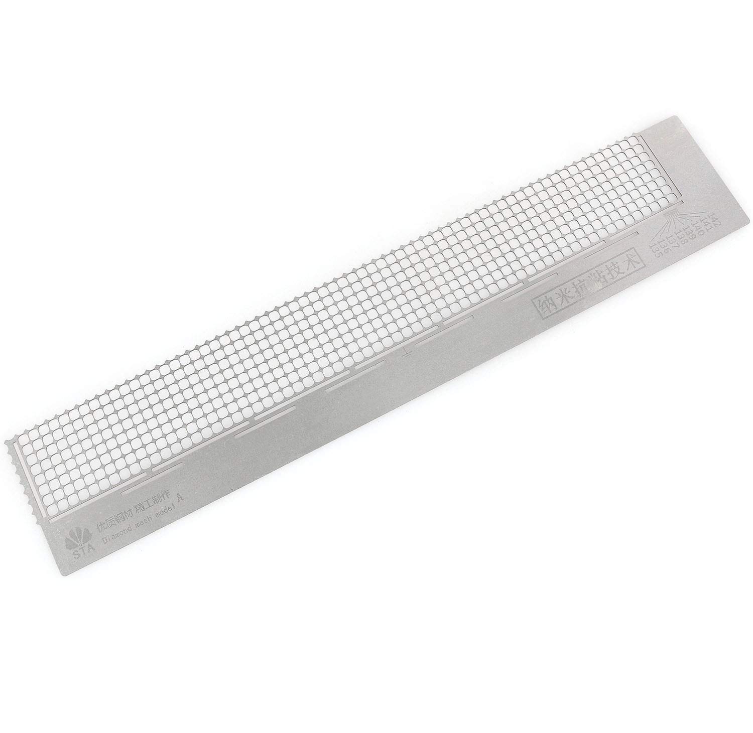 Longdex Longdex Diamond Painting Ruler 5D Diamond Painting Stainless Steel Mesh Ruler Drawing Tool with 520 Blank Grids - View 4 of 5