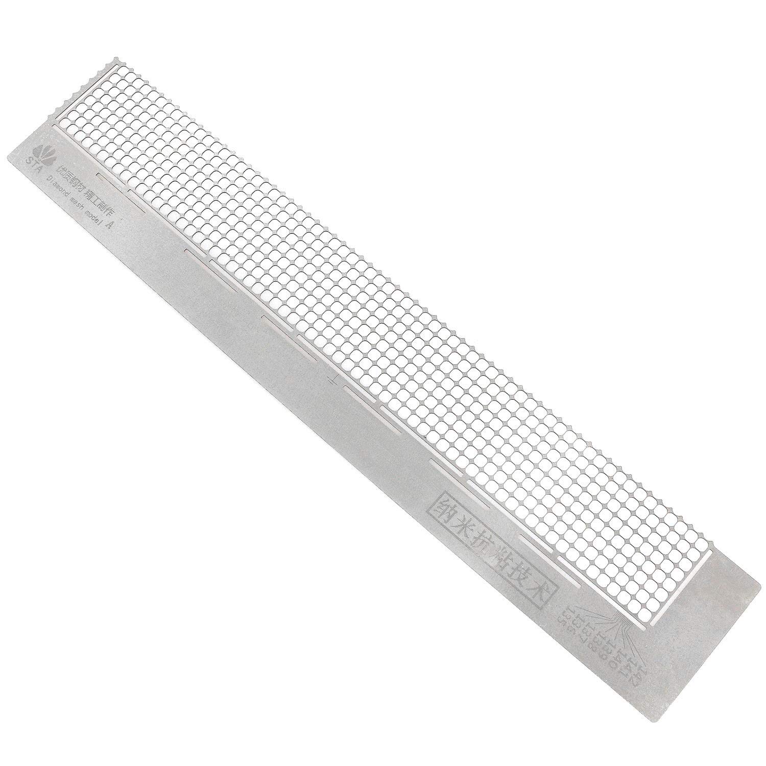 Longdex Longdex Diamond Painting Ruler 5D Diamond Painting Stainless Steel Mesh Ruler Drawing Tool with 520 Blank Grids