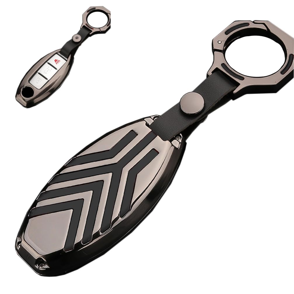 SANRILY SANRILY 1Pcs 2 3 4 5 Buttons Metal Key Fob Cover Case for Nissan Altima Murano Rogue Keyless Remote Keychain Holder Key Protector for Infiniti QX60 - View 9 of 9