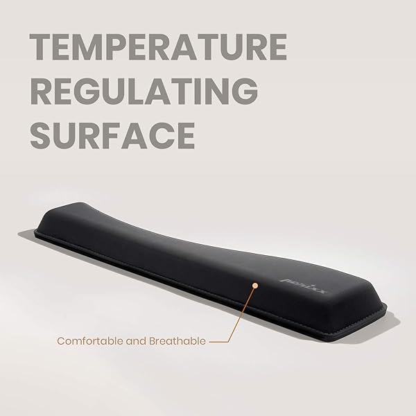 Perixx Perixx PERIPRO-512 Ergonomic Keyboard Wrist Rest Gel Cushion Support for Ergo Keyboards Black 17.32x3.94x1.30 inches - View 3 of 7