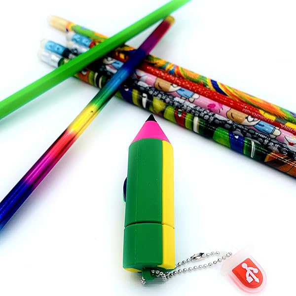 Mall of Style Mall of Style 16GB USB Flash Drive for Students Fun Green and Yellow Thumb Drive Back to School Cool Pen Drive for Young Adults - View 3 of 6