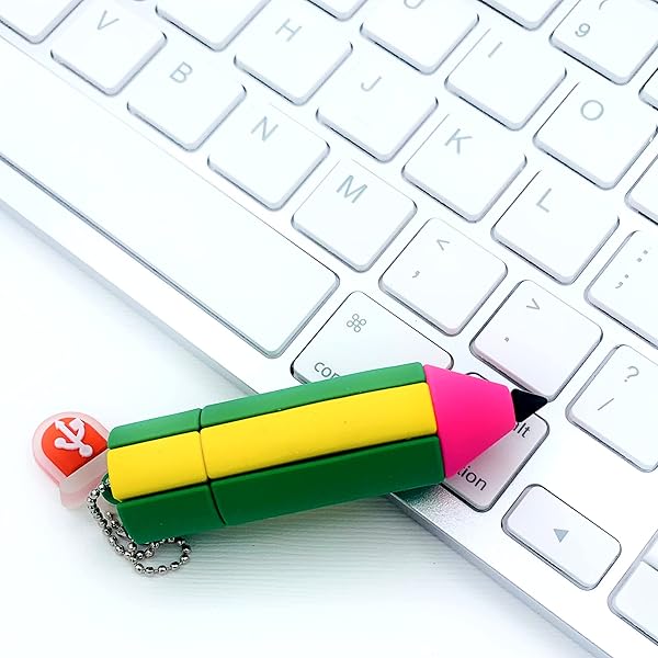 Mall of Style Mall of Style 16GB USB Flash Drive for Students Fun Green and Yellow Thumb Drive Back to School Cool Pen Drive for Young Adults - View 5 of 6