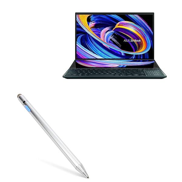 BoxWave BoxWave Stylus Pen for ASUS ZenBook Pro Duo 15 UX582 AccuPoint Active Stylus with Ultra Fine Tip Metallic Silver - View 3 of 11