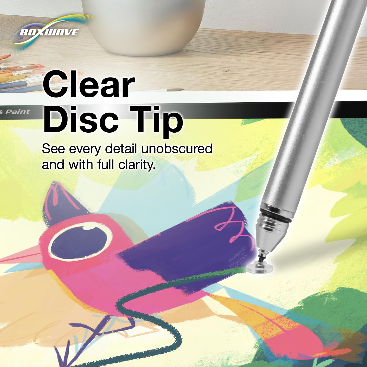 BoxWave BoxWave Stylus Pen Compatible with ASUS Chromebook Flip C433 - FineTouch Capacitive Stylus, Super Precise Stylus Pen - Metallic Silver - View 5 of 9