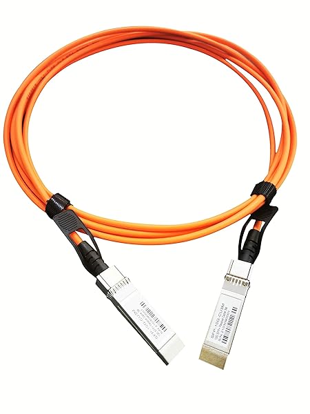 TRANSUTON 10G SFP+ DAC Twinax Cable 0.5M for Ubiquiti Cisco Mikrotik Netgear Supermicro D-Link 10Gb Gigabit Ethernet Copper Cable Orange Color
