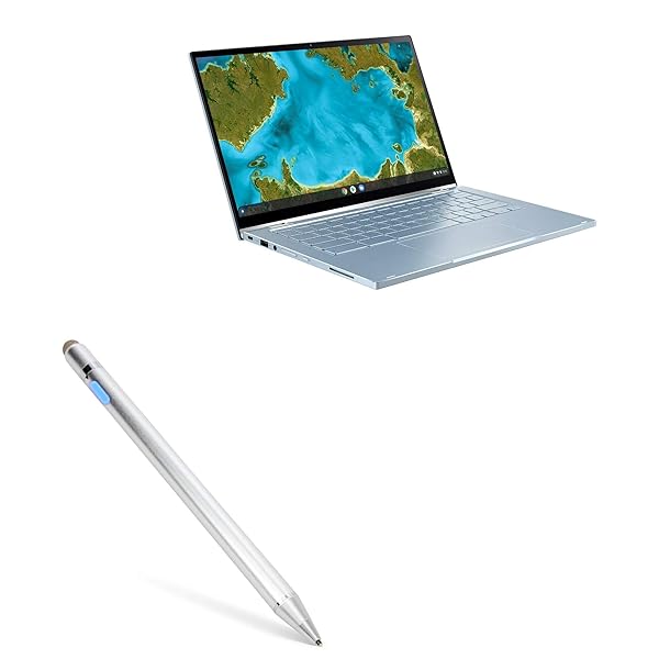 BoxWave BoxWave Stylus Pen for ASUS Chromebook Flip C433 AccuPoint Active Stylus with Ultra Fine Tip Metallic Silver - View 3 of 11