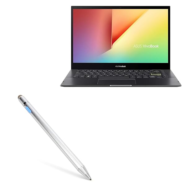 BoxWave BoxWave Stylus Pen for ASUS VivoBook Flip 14 TP470 AccuPoint Active Stylus with Ultra Fine Tip Metallic Silver - View 2 of 11