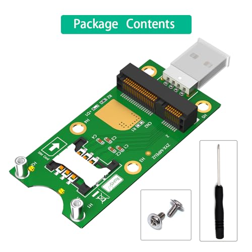 BQZYX+ Mini PCI-E to USB Adapter with SIM Card Slot for WWAN LTE Module Fast Data Transfer - View 8 of 8