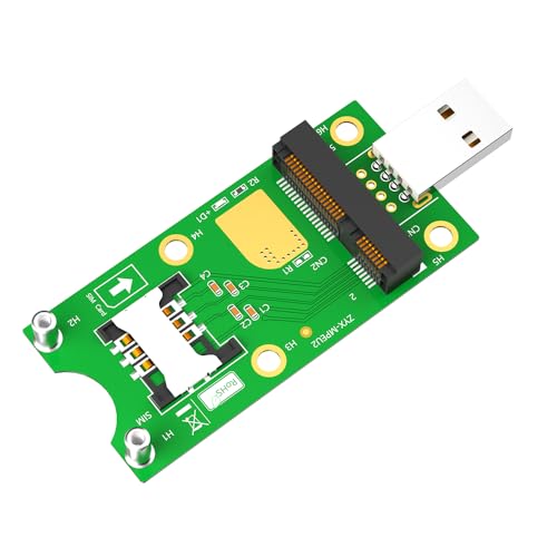 BQZYX+ Mini PCI-E to USB Adapter with SIM Card Slot for WWAN LTE Module Fast Data Transfer